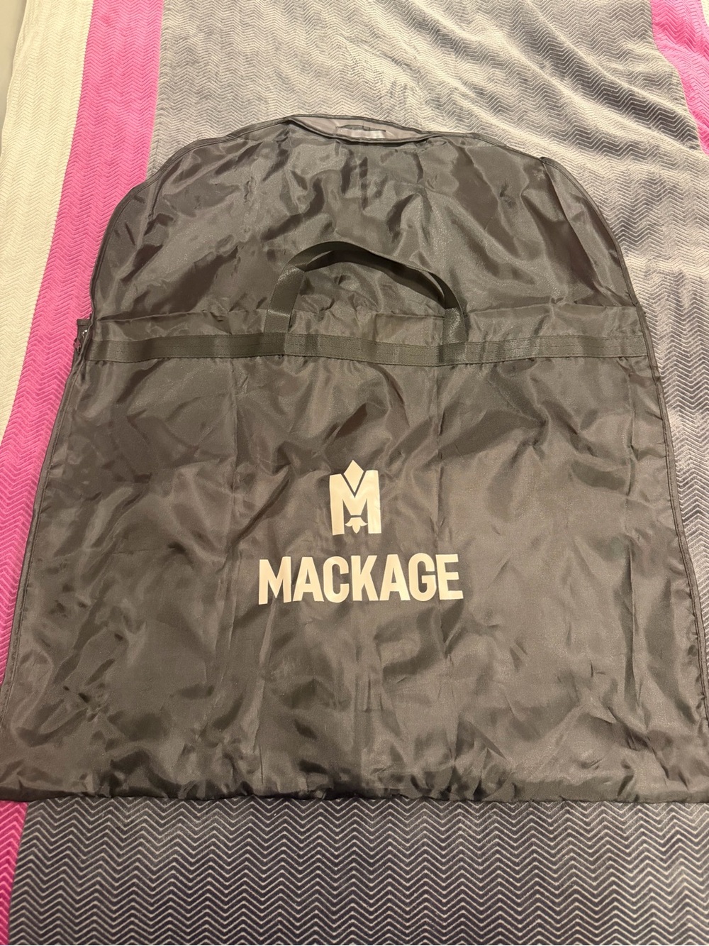 Mackage Black Logo Garment Bag